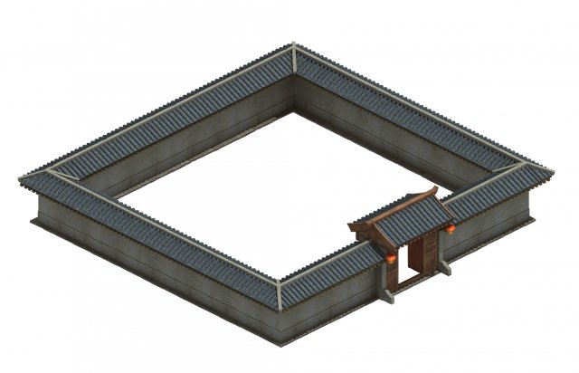 house - wall 3D Model .c4d .max .obj .3ds .fbx .stl .blend 