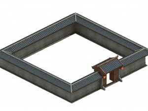 house - wall 3D Модель