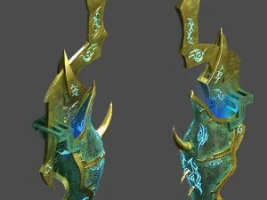 wilayah ajaib - kedua sisi dekorasi jalan Model 3D