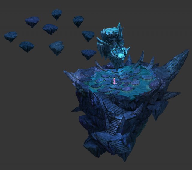 magic territory - the god of the pool Modello 3D .c4d .max .obj .3ds .fbx .stl .blend 