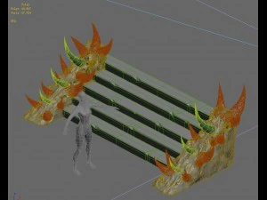 magic territory - staircase steep stone 3D Model