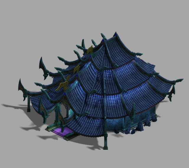 magic territory - side hall 3D Model .c4d .max .obj .3ds .fbx .stl .blend