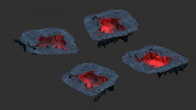 magic territory - damaged surface 3D-Modell .c4d .max .obj .3ds .fbx .stl .blend 