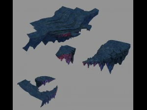 чарівна територія - кам'яна дорога 3D Модель