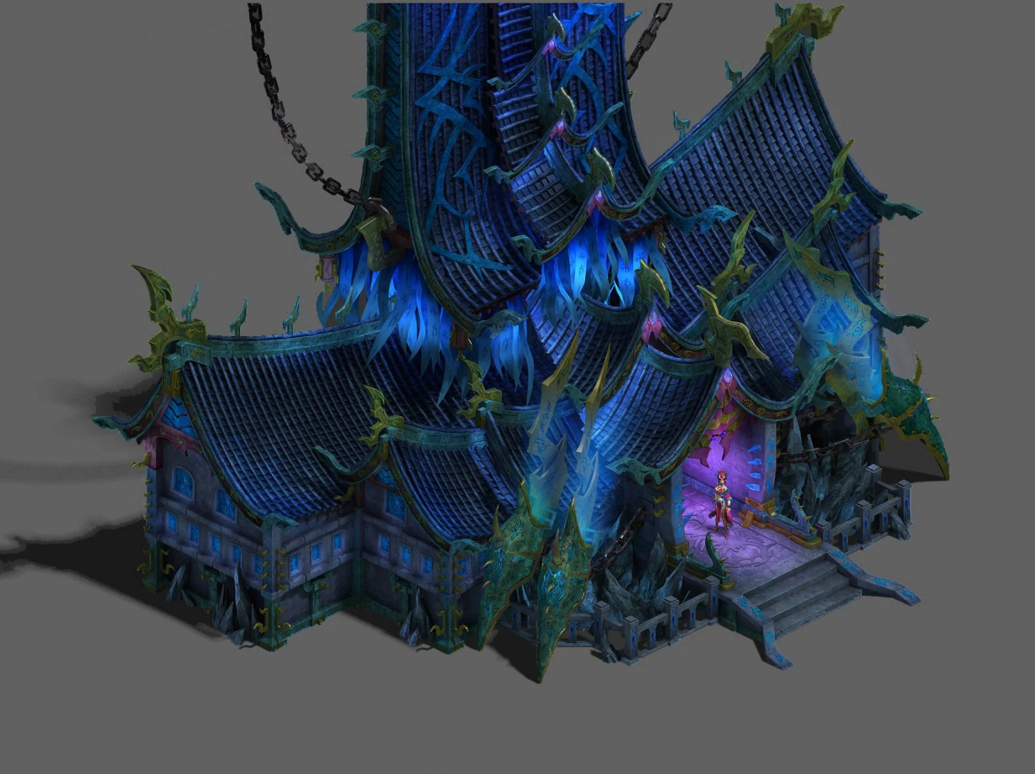 magic territory - the main hall 3D Model .c4d .max .obj .3ds .fbx .stl .blend 