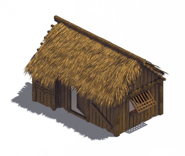 countryside - cottage 01 3Dモデル .c4d .max .obj .3ds .fbx .stl .blend 