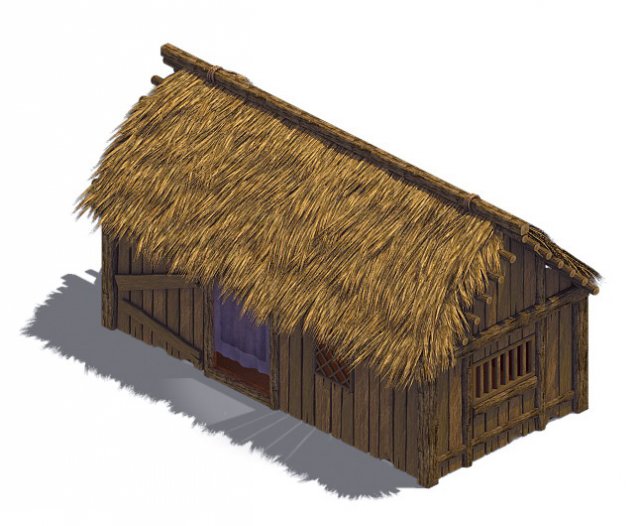 countryside - cottage 02 3D 模型 .c4d .max .obj .3ds .fbx .stl .blend 