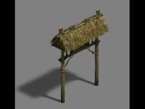 农户门 3D 模型