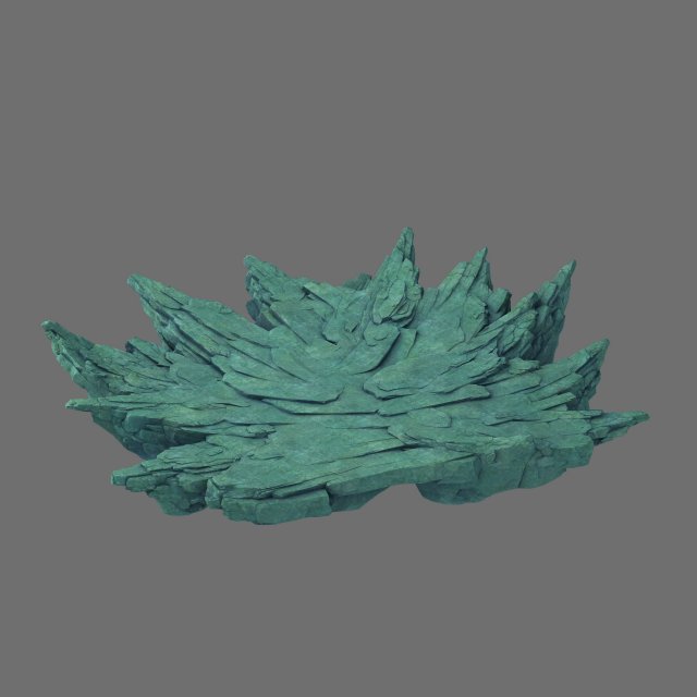 broken crests - terrain stones 3D Model .c4d .max .obj .3ds .fbx .stl .blend 