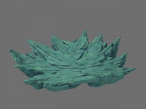 broken crests - terrain stones 3D Model