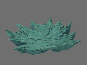 破碎的波峰 - 地形石头 3D 模型