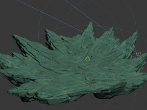 broken crests - terrain stones 3D Model