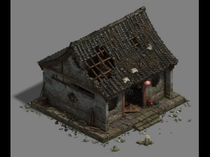 damage - mountain temple 3D Модель
