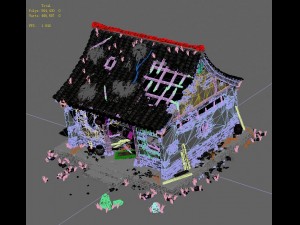 damage - mountain temple 3Dモデル