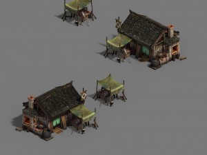 ordinary town - blacksmith shop 3D Model