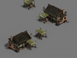 ordinary town - blacksmith shop 3D Model
