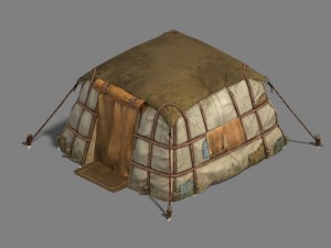 asakusa - yurts tents Modèle 3D