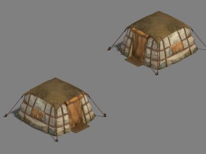 asakusa - yurts tents 3D Model