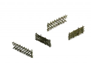 forest objects - bamboo fence 3D Model
