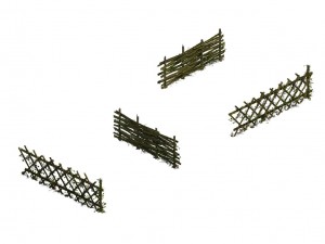 forest objects - bamboo fence 3D Model