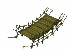 forest objects - bamboo bridge Modello 3D