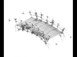 forest objects - bamboo bridge 3D Model
