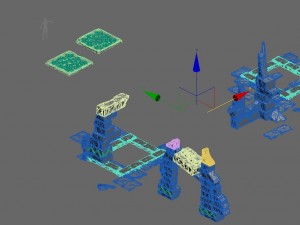 desert - residual buildings Model 3D