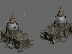 desert - broken building 3D Model