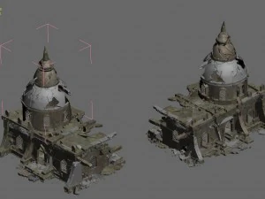 desert - broken building 3D Model