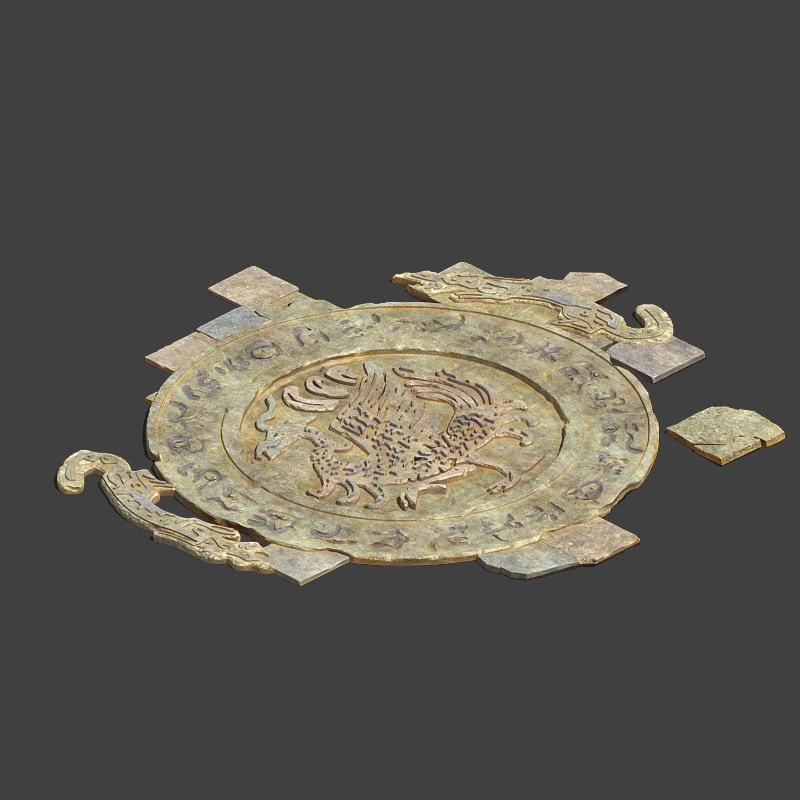 desert - broken stone floral 3D Model .c4d .max .obj .3ds .fbx .stl .blend 