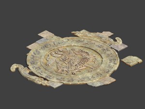 desert - broken stone floral 3Dモデル
