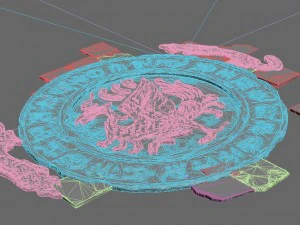 desert - broken stone floral 3D Model
