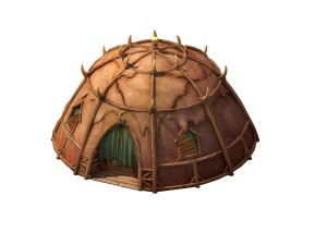 desert gobi - octagonal tent 3Dモデル