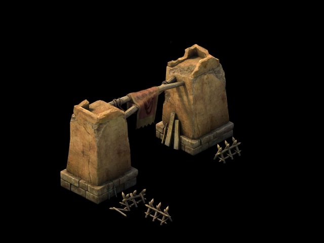 desert gobi - tribal defense tumen 02 3D Model .c4d .max .obj .3ds .fbx .stl .blend 