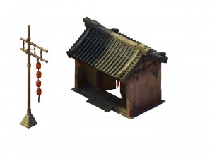 desert gobi - inn gate 3D Model