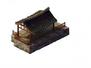 gurun gobi - gazebo wisma Model 3D