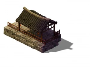 desert gobi - guesthouse gazebo 3D Model