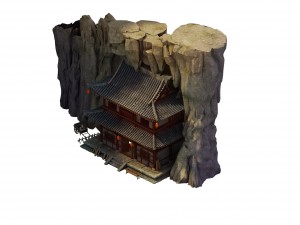 desert gobi - inn main hall 3Dモデル