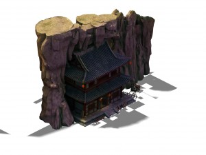 desert gobi - inn main hall 3D-Modell