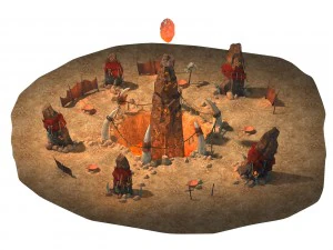desert gobi - shaman magic array 3D Model