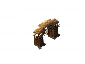 desert gobi - cottage gate 01 3D Model