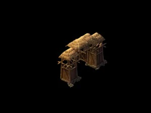 desert gobi - cottage gate 01 3D Model