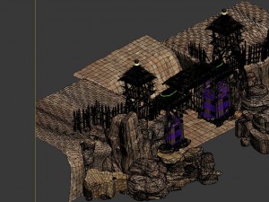 desert gobi - cottage gate 01 Modèle 3D