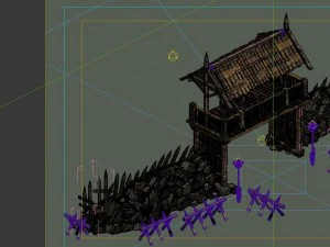 desert gobi - cottage door 02 3D Model