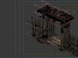 desert gobi - cottage side door 3D Model