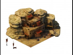 desert gobi - cottage main house 04 3D Model