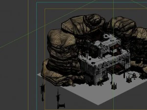 desert gobi - cottage main house 04 3D Model