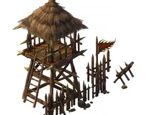 desert gobi - outpost 05 3D Model