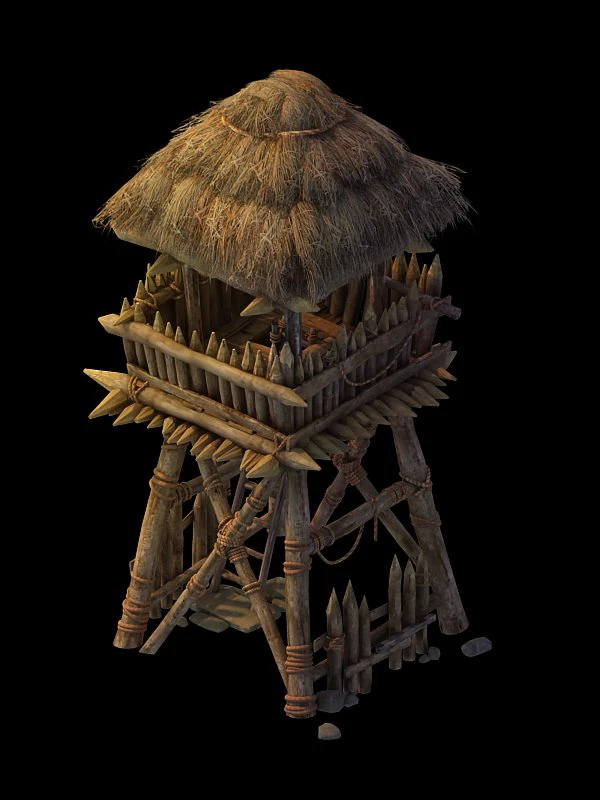 desert gobi - outpost 06 3D Model .c4d .max .obj .3ds .fbx .stl .blend 