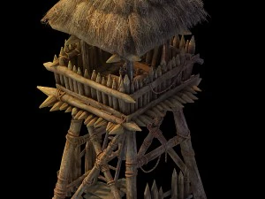 deserto del gobi - avamposto 06 Modello 3D